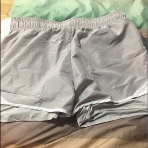 NWT ATHLETIC GREY AND WHITE SHORTS